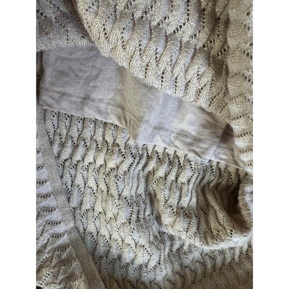 Gap Textured Midi Sweater Dress with gold shimmer detail, Large, Nw/oT - Picture 7 of 9